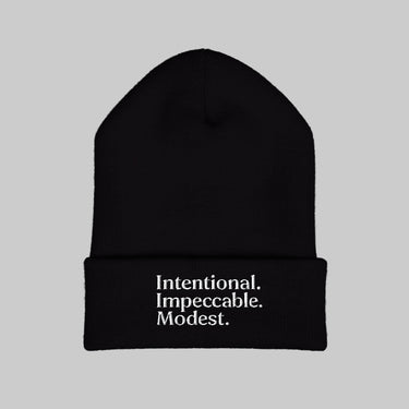 Stylish Cuffed Beanie – Embroidered Streetwear Winter Hat - Modestly Vogue